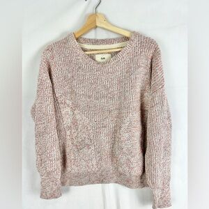 FOLK Chunky Ribbed Knit Cotton Pullover‎ Sweater Size 1/XS-Small Fisherman